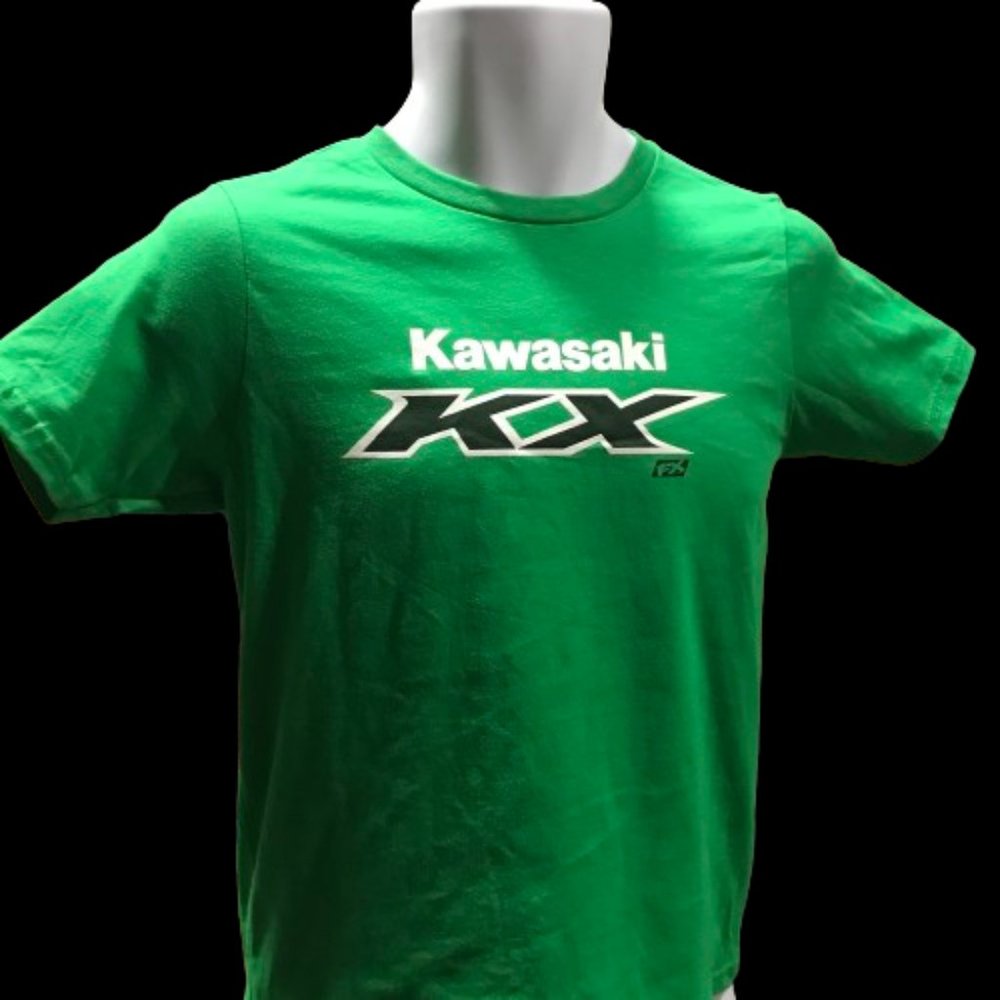 kawasaki kx youth t-shirt green